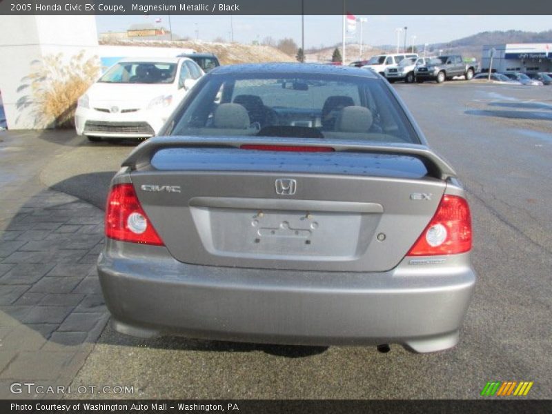 Magnesium Metallic / Black 2005 Honda Civic EX Coupe