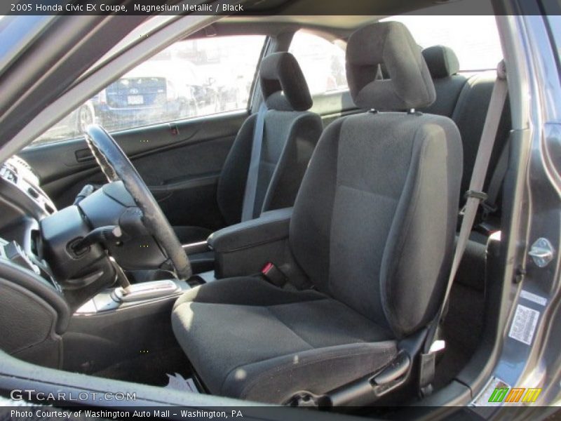 Magnesium Metallic / Black 2005 Honda Civic EX Coupe