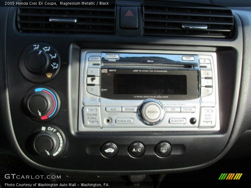 Magnesium Metallic / Black 2005 Honda Civic EX Coupe