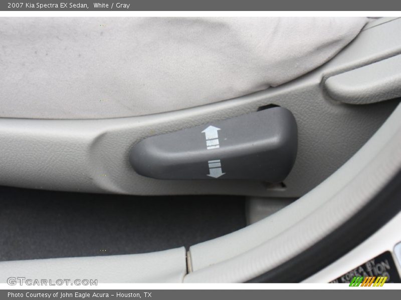 White / Gray 2007 Kia Spectra EX Sedan