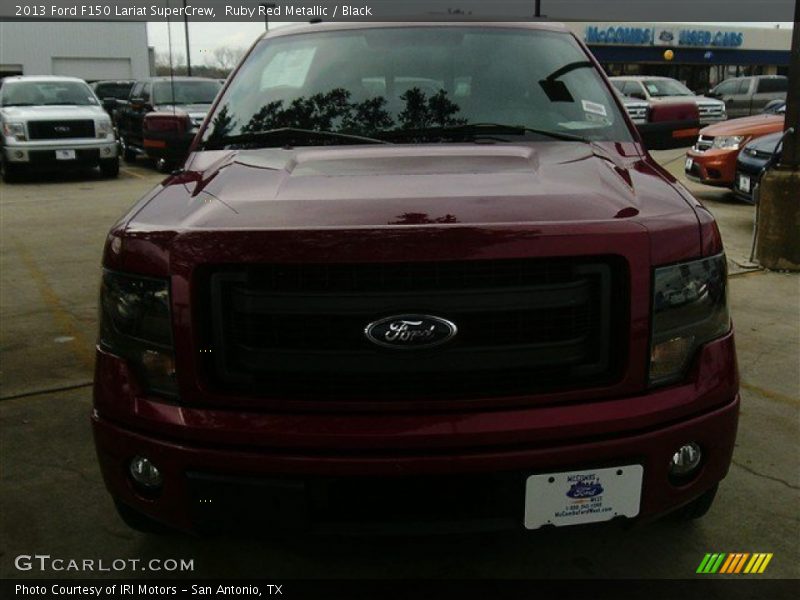 Ruby Red Metallic / Black 2013 Ford F150 Lariat SuperCrew