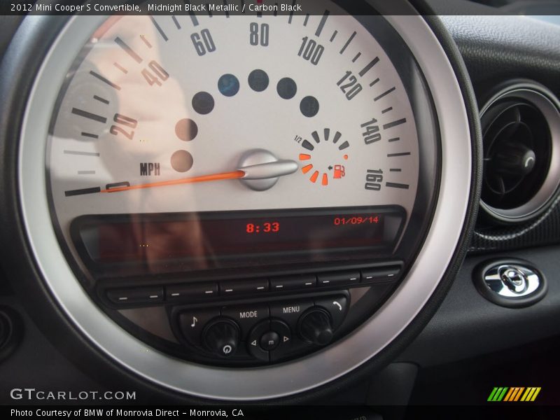 Midnight Black Metallic / Carbon Black 2012 Mini Cooper S Convertible