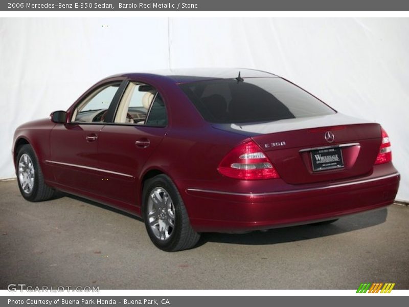 Barolo Red Metallic / Stone 2006 Mercedes-Benz E 350 Sedan