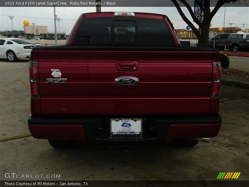 Ruby Red Metallic / Black 2013 Ford F150 Lariat SuperCrew