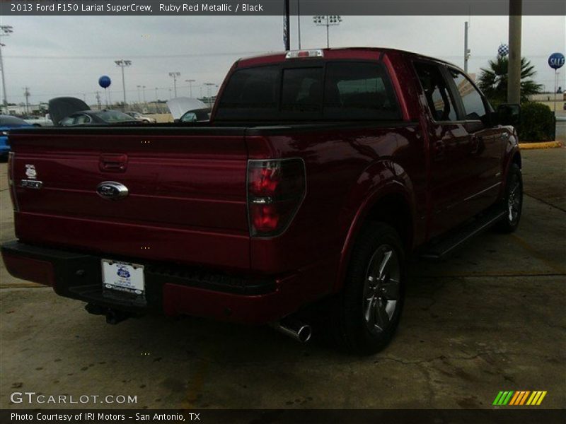 Ruby Red Metallic / Black 2013 Ford F150 Lariat SuperCrew