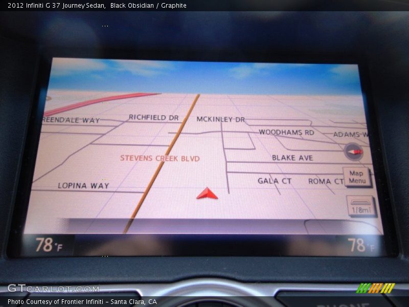 Black Obsidian / Graphite 2012 Infiniti G 37 Journey Sedan