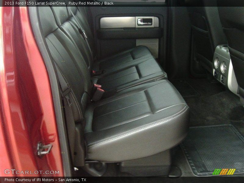 Ruby Red Metallic / Black 2013 Ford F150 Lariat SuperCrew