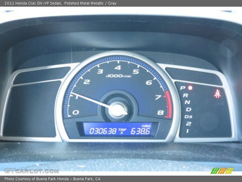 Polished Metal Metallic / Gray 2011 Honda Civic DX-VP Sedan