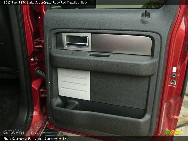 Ruby Red Metallic / Black 2013 Ford F150 Lariat SuperCrew