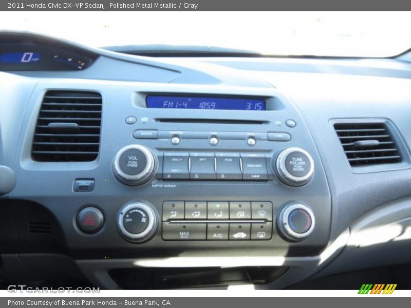 Polished Metal Metallic / Gray 2011 Honda Civic DX-VP Sedan