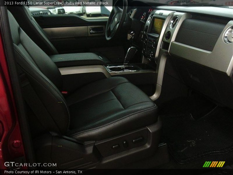 Ruby Red Metallic / Black 2013 Ford F150 Lariat SuperCrew