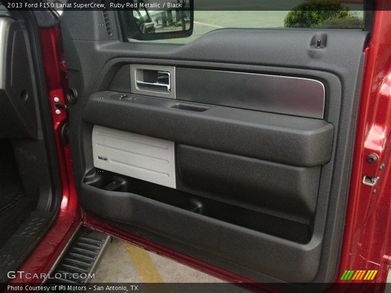Ruby Red Metallic / Black 2013 Ford F150 Lariat SuperCrew