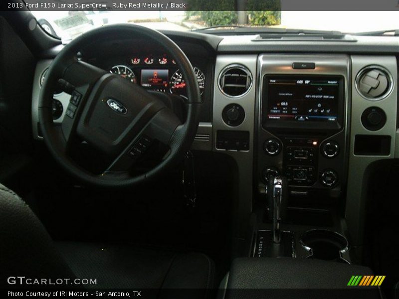 Ruby Red Metallic / Black 2013 Ford F150 Lariat SuperCrew