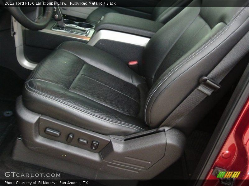 Ruby Red Metallic / Black 2013 Ford F150 Lariat SuperCrew