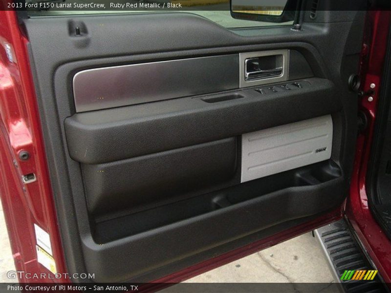 Ruby Red Metallic / Black 2013 Ford F150 Lariat SuperCrew