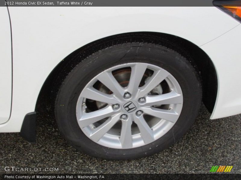 Taffeta White / Gray 2012 Honda Civic EX Sedan