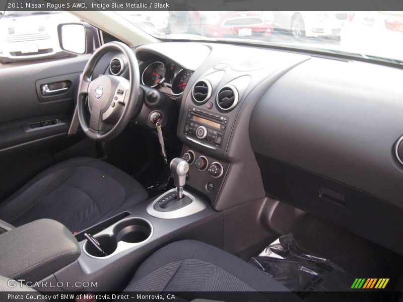 Indigo Blue Metallic / Black 2011 Nissan Rogue S AWD