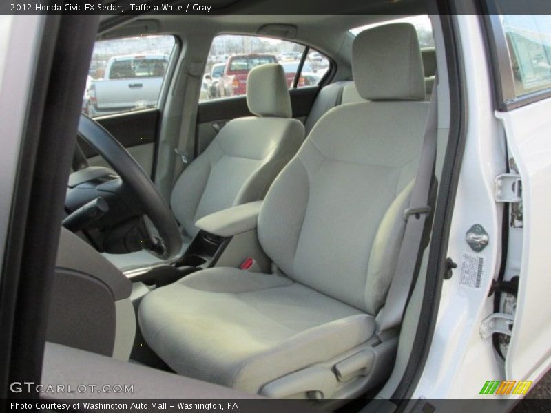 Taffeta White / Gray 2012 Honda Civic EX Sedan