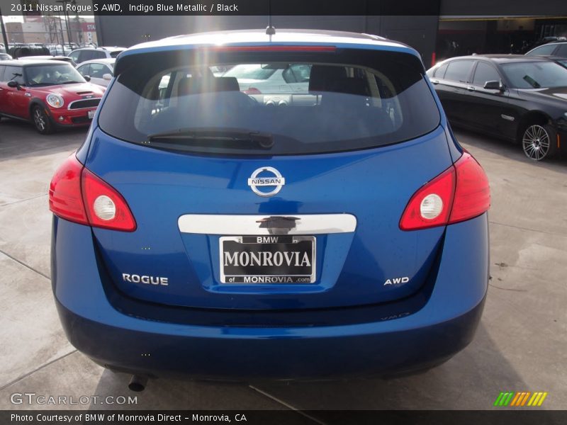 Indigo Blue Metallic / Black 2011 Nissan Rogue S AWD