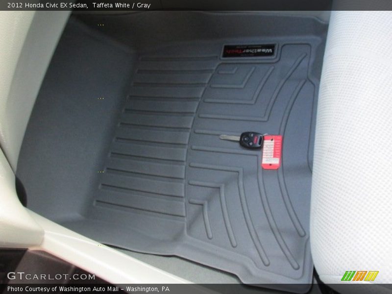 Taffeta White / Gray 2012 Honda Civic EX Sedan