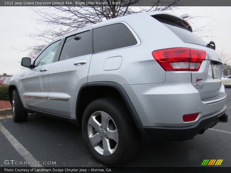 Bright Silver Metallic / Black 2012 Jeep Grand Cherokee Limited 4x4