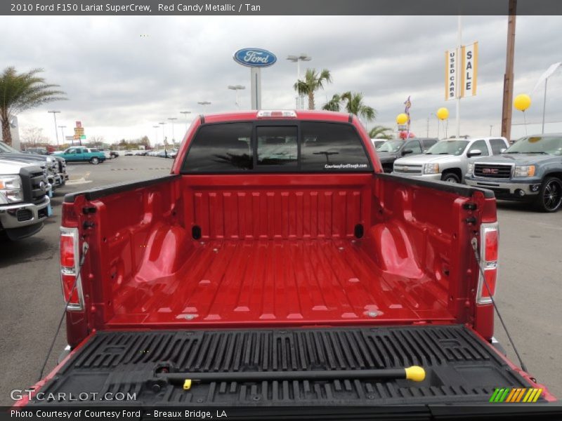Red Candy Metallic / Tan 2010 Ford F150 Lariat SuperCrew