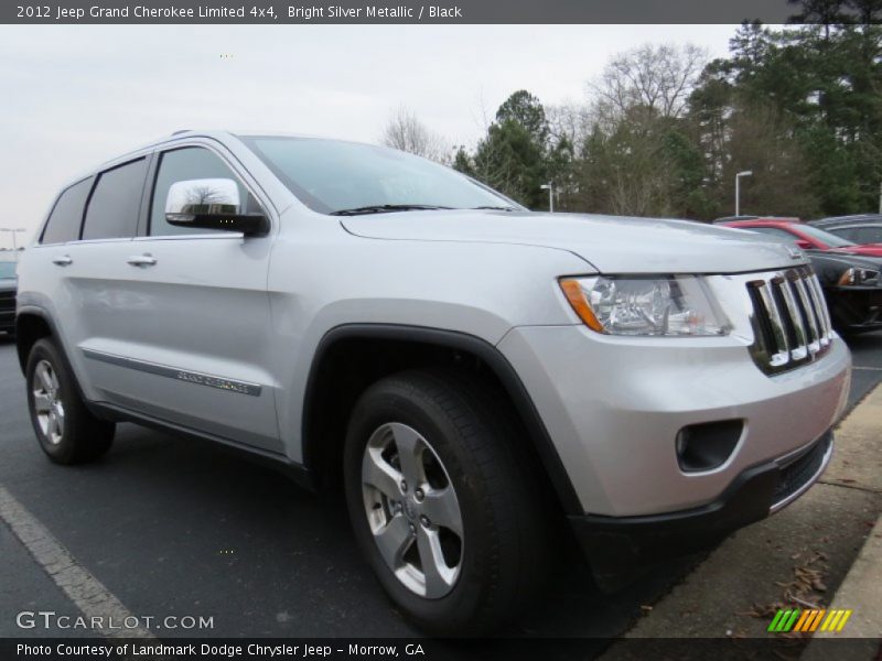 Bright Silver Metallic / Black 2012 Jeep Grand Cherokee Limited 4x4