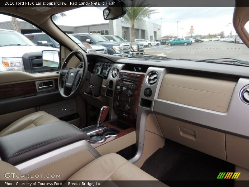 Red Candy Metallic / Tan 2010 Ford F150 Lariat SuperCrew
