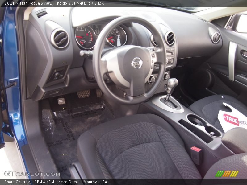 Indigo Blue Metallic / Black 2011 Nissan Rogue S AWD