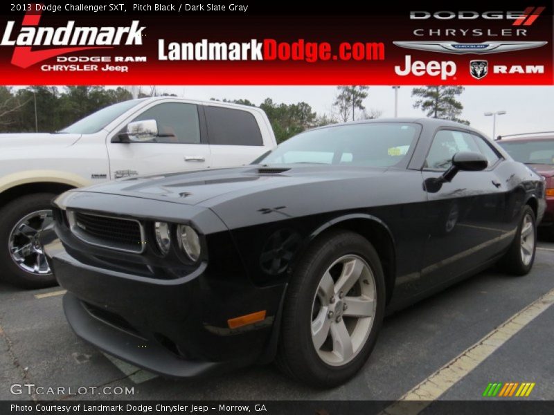 Pitch Black / Dark Slate Gray 2013 Dodge Challenger SXT