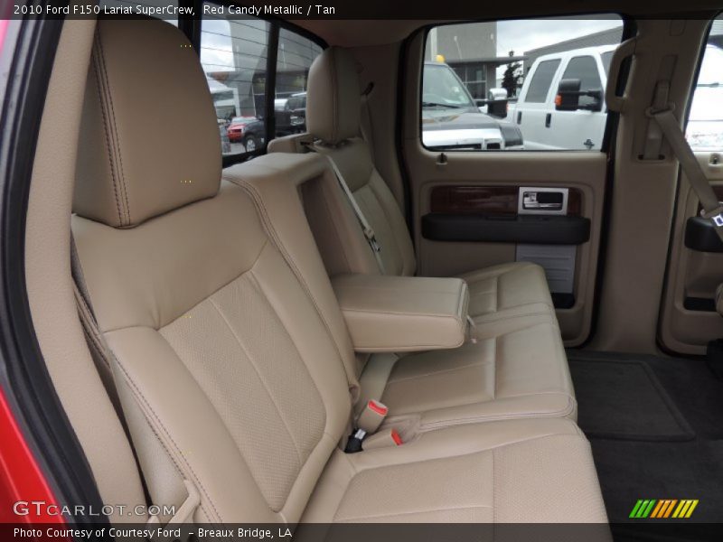 Red Candy Metallic / Tan 2010 Ford F150 Lariat SuperCrew