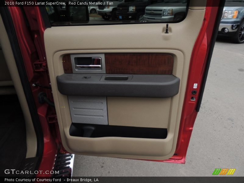 Red Candy Metallic / Tan 2010 Ford F150 Lariat SuperCrew