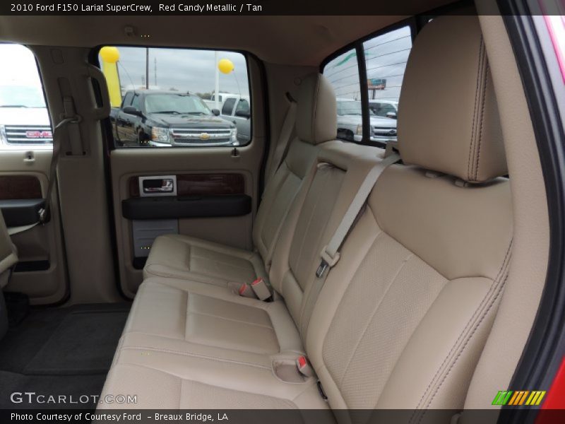 Red Candy Metallic / Tan 2010 Ford F150 Lariat SuperCrew