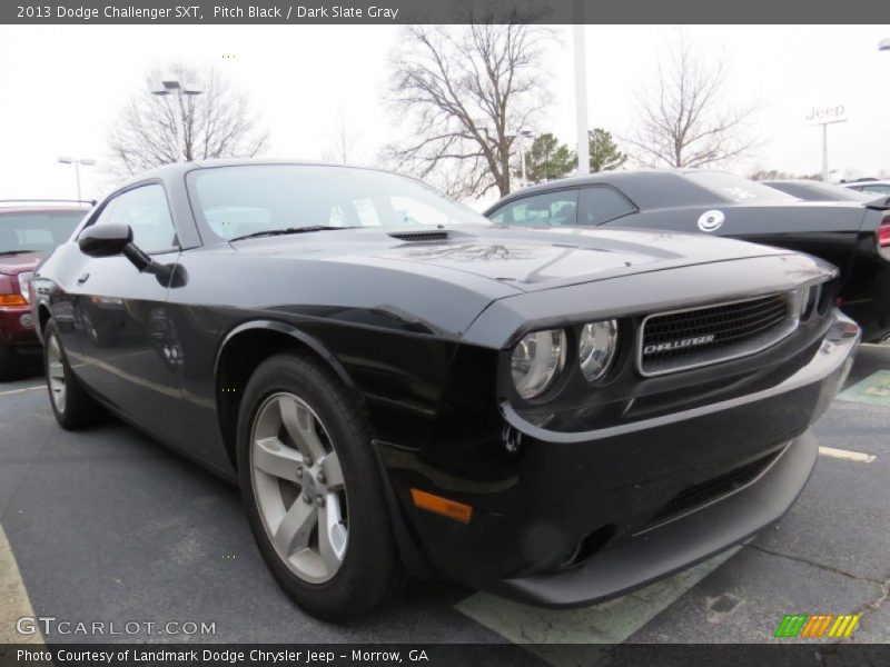 Pitch Black / Dark Slate Gray 2013 Dodge Challenger SXT