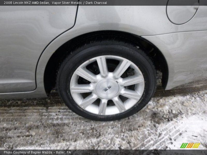 Vapor Silver Metallic / Dark Charcoal 2008 Lincoln MKZ AWD Sedan