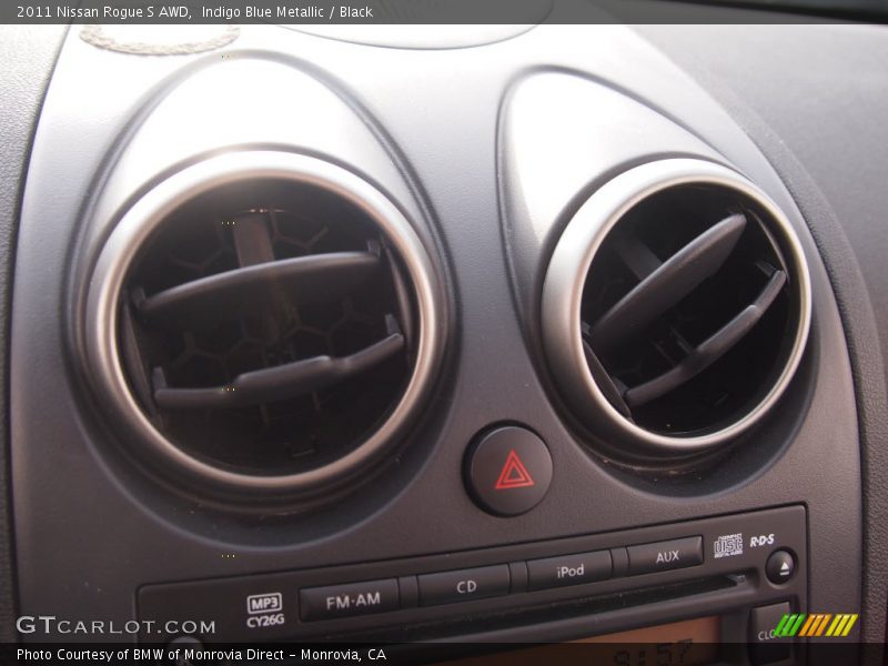 Indigo Blue Metallic / Black 2011 Nissan Rogue S AWD
