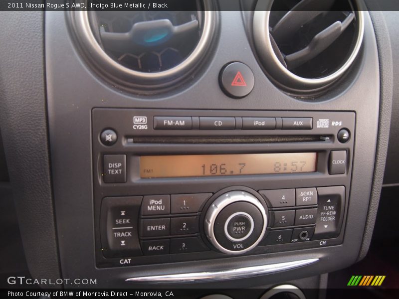 Indigo Blue Metallic / Black 2011 Nissan Rogue S AWD