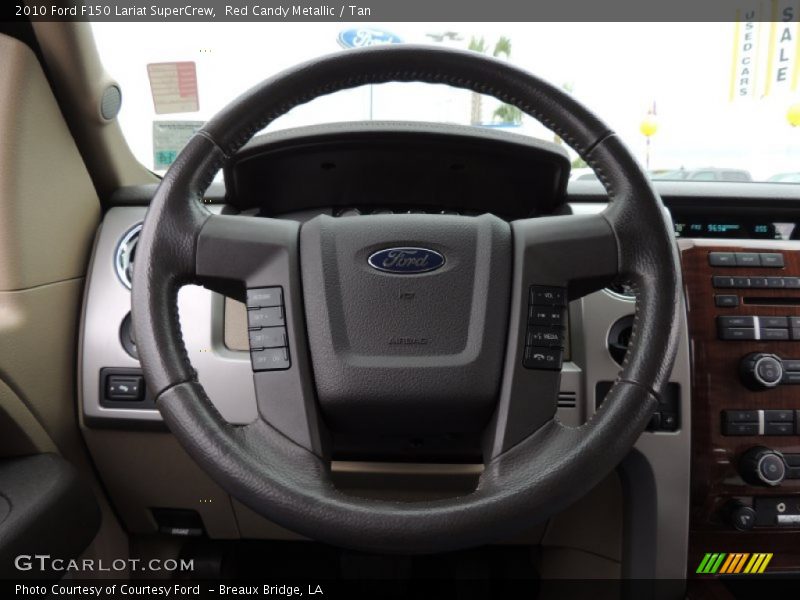 Red Candy Metallic / Tan 2010 Ford F150 Lariat SuperCrew