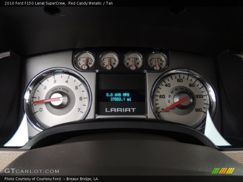 Red Candy Metallic / Tan 2010 Ford F150 Lariat SuperCrew