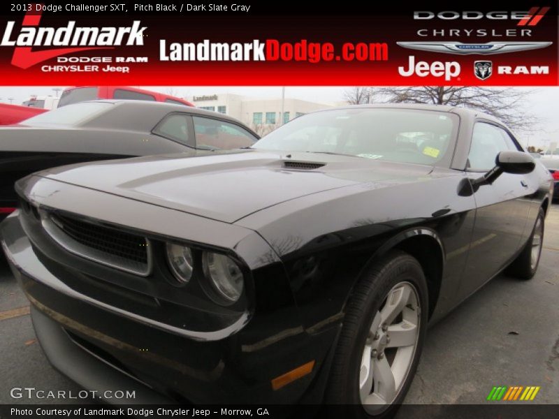 Pitch Black / Dark Slate Gray 2013 Dodge Challenger SXT