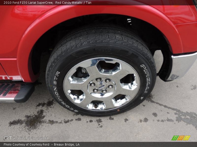 Red Candy Metallic / Tan 2010 Ford F150 Lariat SuperCrew