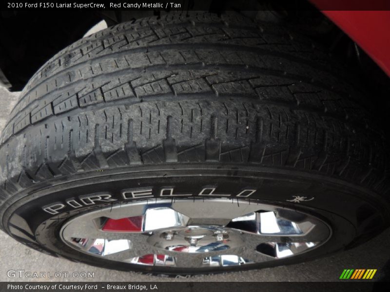 Red Candy Metallic / Tan 2010 Ford F150 Lariat SuperCrew