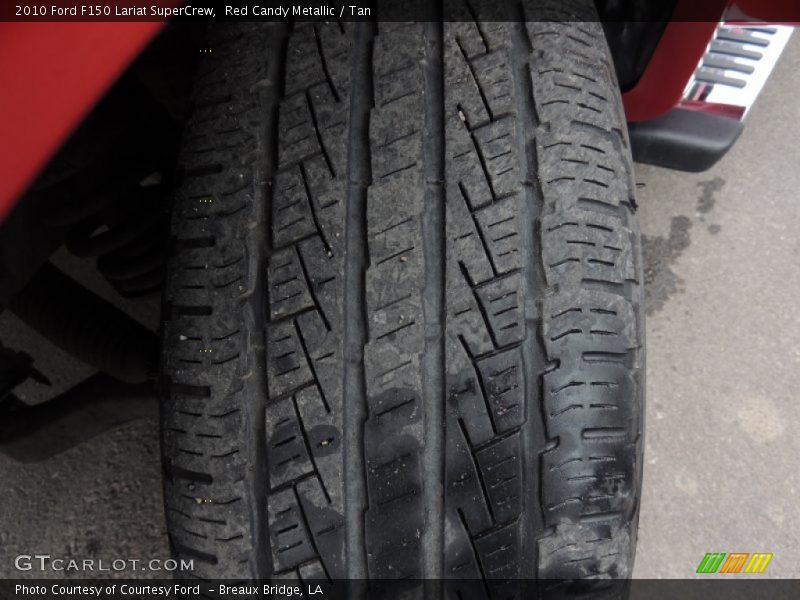 Red Candy Metallic / Tan 2010 Ford F150 Lariat SuperCrew