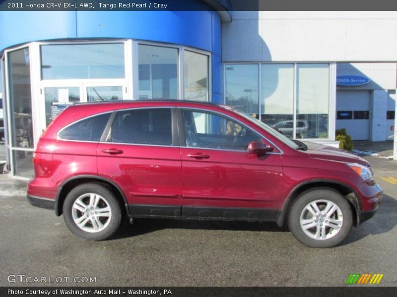 Tango Red Pearl / Gray 2011 Honda CR-V EX-L 4WD