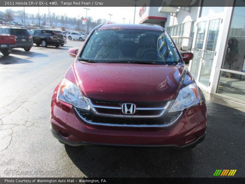 Tango Red Pearl / Gray 2011 Honda CR-V EX-L 4WD