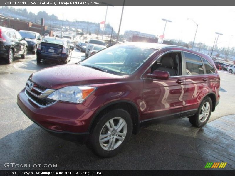 Tango Red Pearl / Gray 2011 Honda CR-V EX-L 4WD