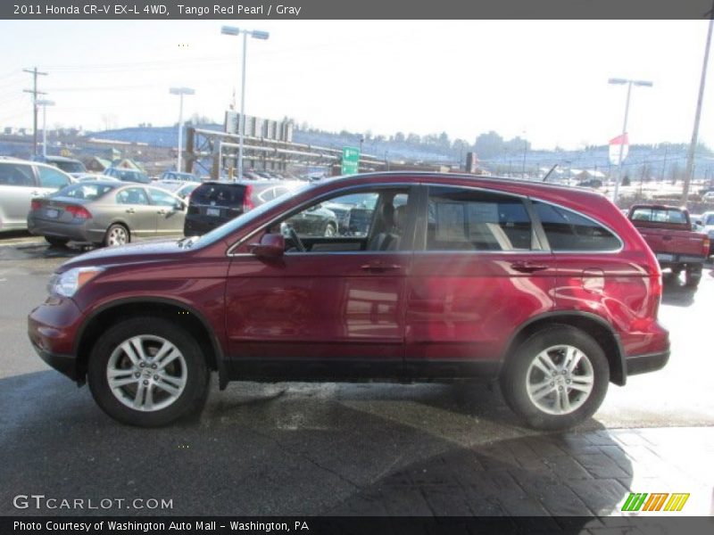 Tango Red Pearl / Gray 2011 Honda CR-V EX-L 4WD