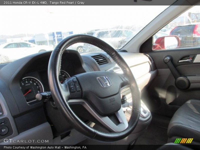 Tango Red Pearl / Gray 2011 Honda CR-V EX-L 4WD