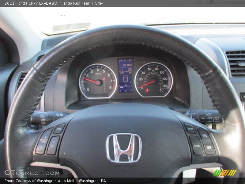 Tango Red Pearl / Gray 2011 Honda CR-V EX-L 4WD