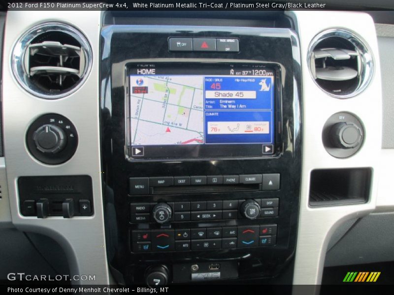 White Platinum Metallic Tri-Coat / Platinum Steel Gray/Black Leather 2012 Ford F150 Platinum SuperCrew 4x4